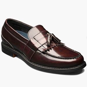 Nunn Bush Keaton Moc Toe Tassel Slip On, Size 10W (3E)